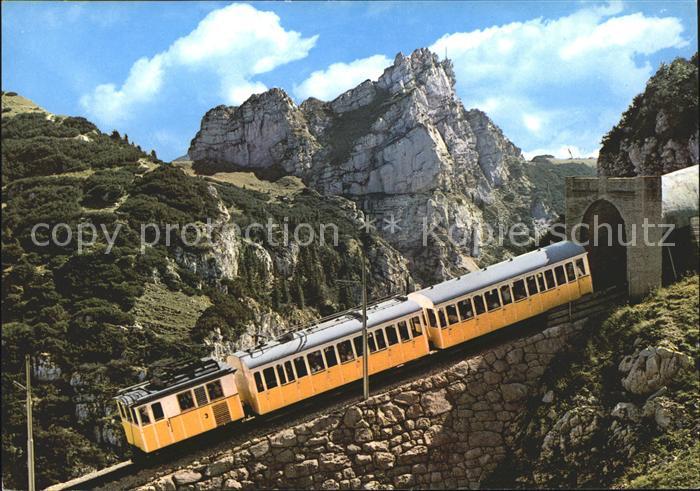 Zahnradbahn Wendelsteinbahn Tunneleinfahrt Soinkesselspitze