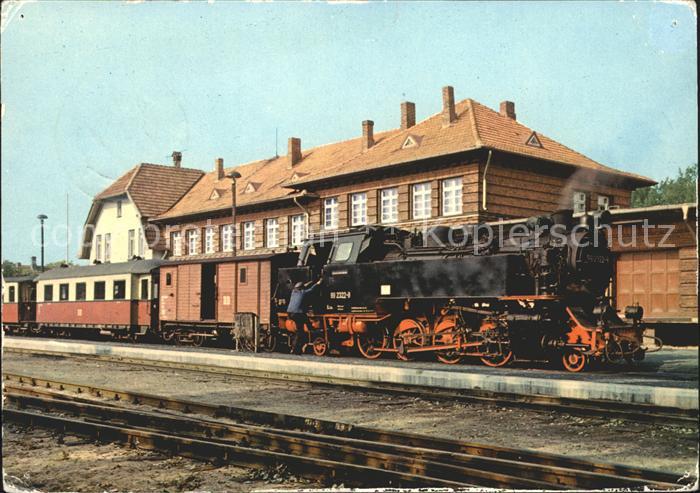 Lokomotive Baederbahn Bad Doberan Kuehlungsborn Bahnhof