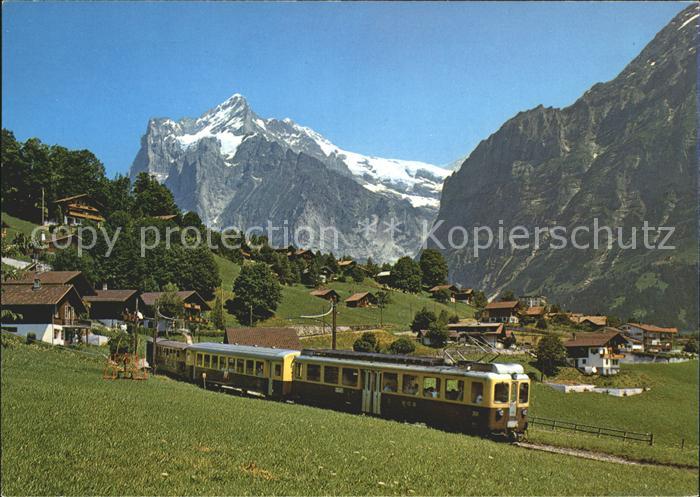 Eisenbahn Berner-Oberland-Bahn Grindelwald Wetterhorn