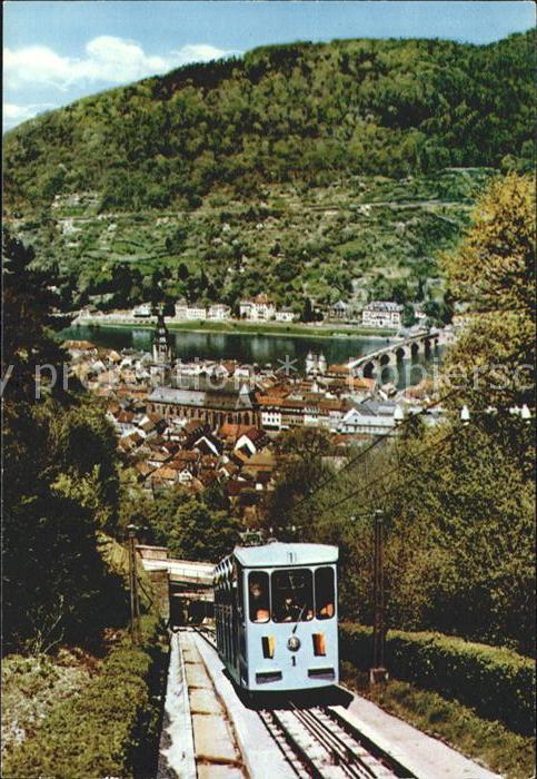 Zahnradbahn Bergbahn zum Schloss Molkenkur Heidelberg