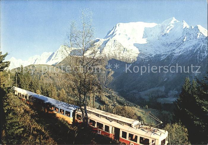 Eisenbahn St.-Gervais-les-Bauns Chamonix Chaine Mont-Blanc