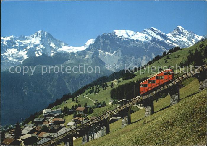 Zahnradbahn Allmendhubelbahn Muerren