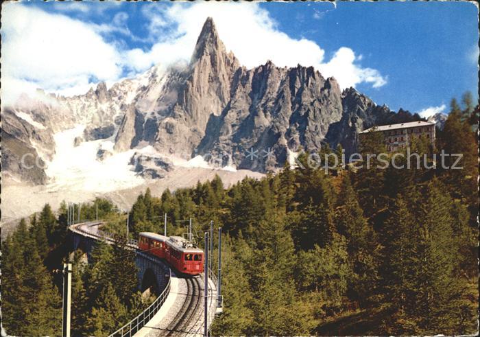 Eisenbahn Montenvers Aiguille du Dru Chamonix-Mont-Blanc