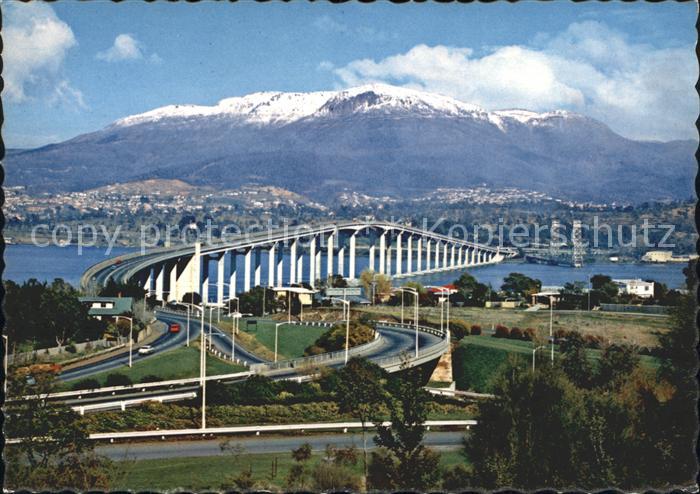 Bruecken Bauwerke Hobart Tasmania Derwent River Mount Wel