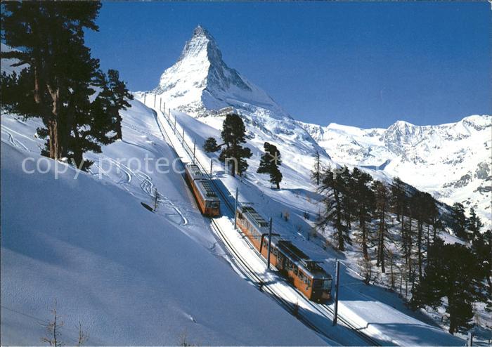 Zahnradbahn Gornergratbahn Zermatt Matterhorn