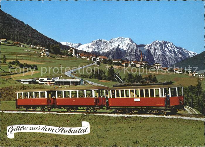 Eisenbahn Stubaitalbahn Fulpmes Stubaital Freischwimmbad-Hallenbad