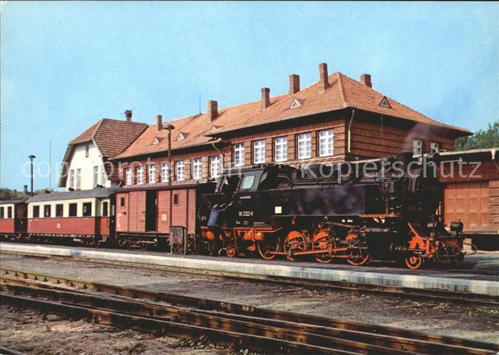 Lokomotive Baederbahn Bad Doberan Kuehlungsborn Bahnhof