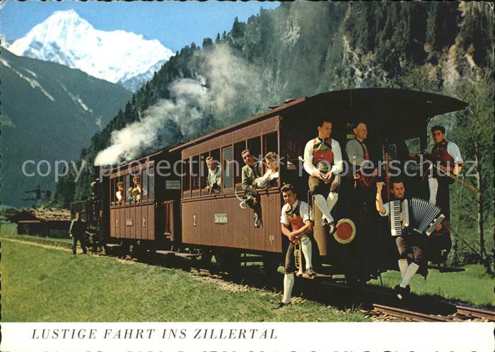 Eisenbahn Zillertal Musikanten Akkordeon Posaune Trompete