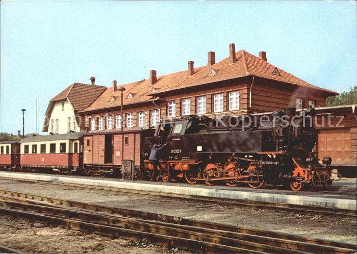 Lokomotive Baederbahn Bad Doberan Kuehlungsborn Bahnhof