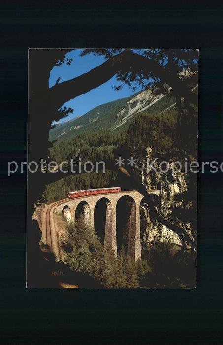 Viadukte Viaduc Landwasser Rhaetische Bahn Filisur Strecke Chur-Engadin