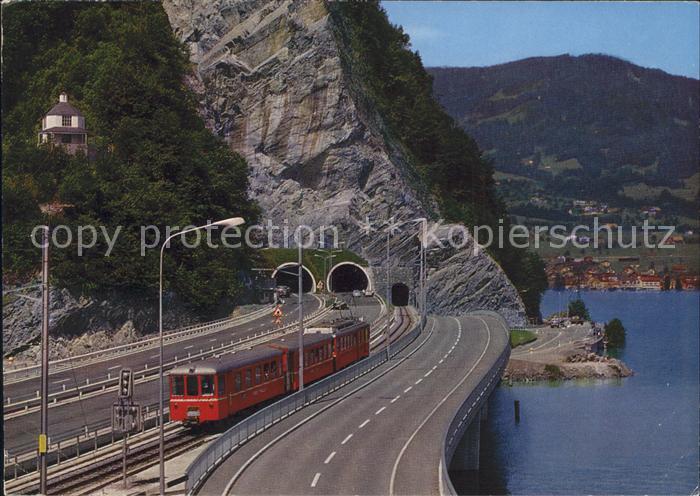 Eisenbahn Luzern-Stans-Engelberg Stansstad Acheregg-Bruecke