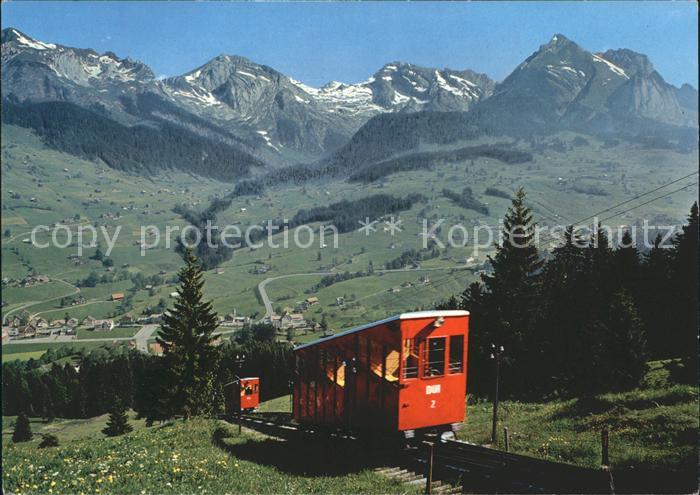 Zahnradbahn Unterwasser-Iltios Stoss Saentis Schafberg