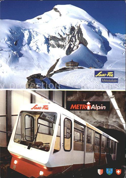 Zahnradbahn Metro Alpin Saas-Fee Drehrestaurant