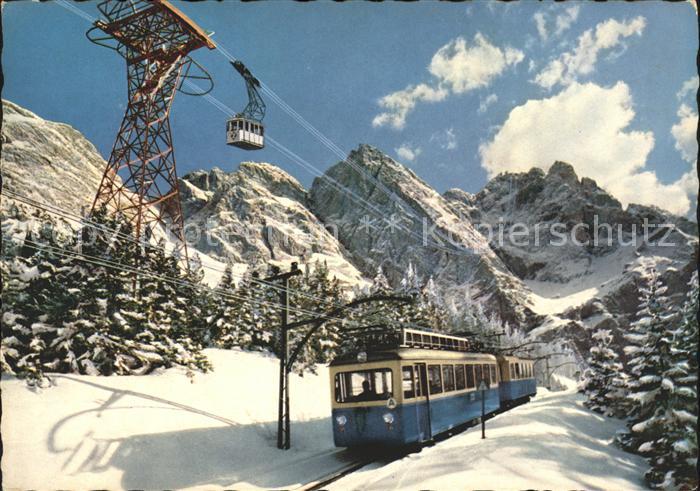 Zugspitzbahn Zahnradbahn Seilbahn Riffellriss Riffelwand Zugspitzgipfel
