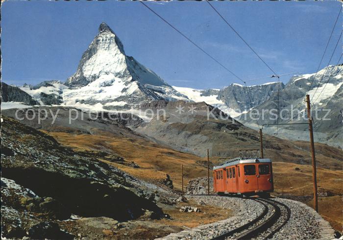 Zahnradbahn Gornergratbahn Zermatt Matterhorn