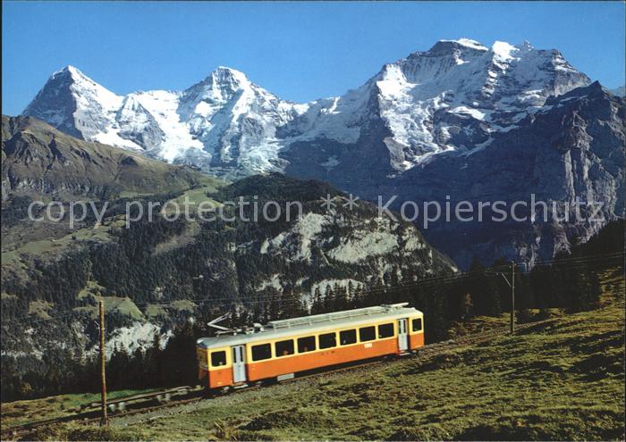 Bergbahn Lauterbrunnen-Muerren Eiger Moench Jungfrau