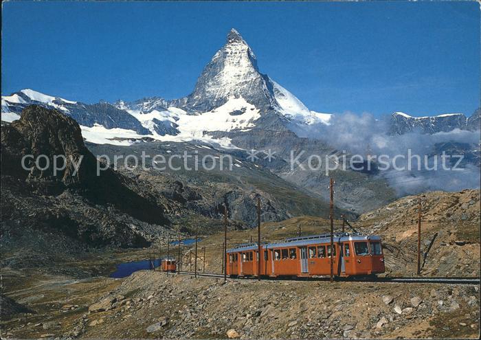 Zahnradbahn Gornergratbahn Rotenboden Zermatt Matterhorn Riffelhorn