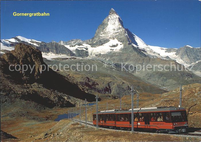 Zahnradbahn Gornergratbahn Rotenboden Matterhorn Riffelhorn Riffelsee