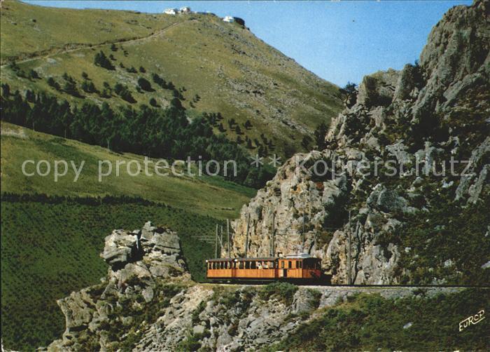 Zahnradbahn Rhune Felsen