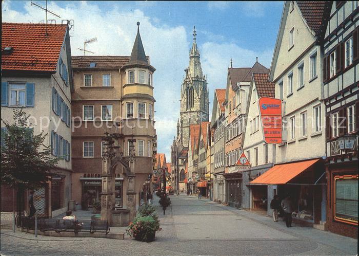 Reutlingen Wilhelmstrasse Lindenbrunnen Marienkirche