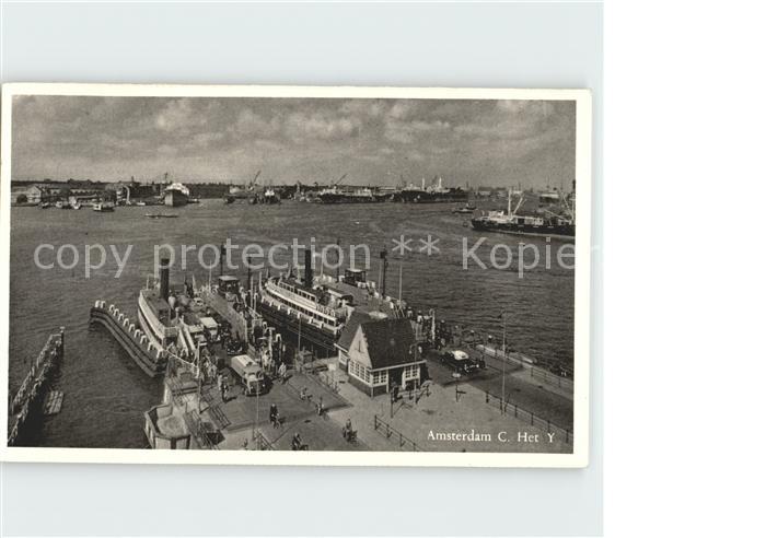 Amsterdam Niederlande Hafen Dampfer