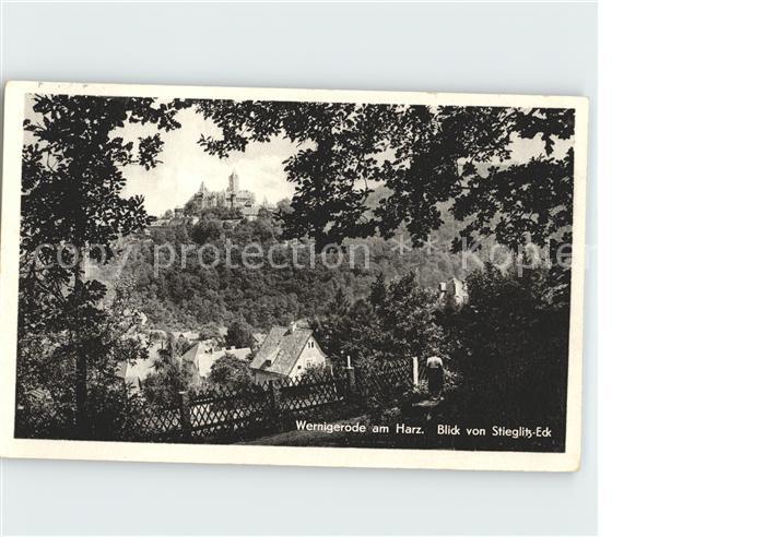 Wernigerode Harz Blick von Stieglitz Eck