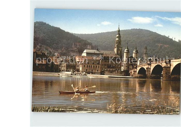 Heidelberg Neckar Boot Bruecke Kirche