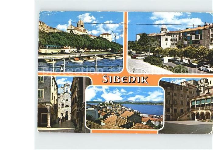 Sibenik Teilansichten Hafen Strassenpartie