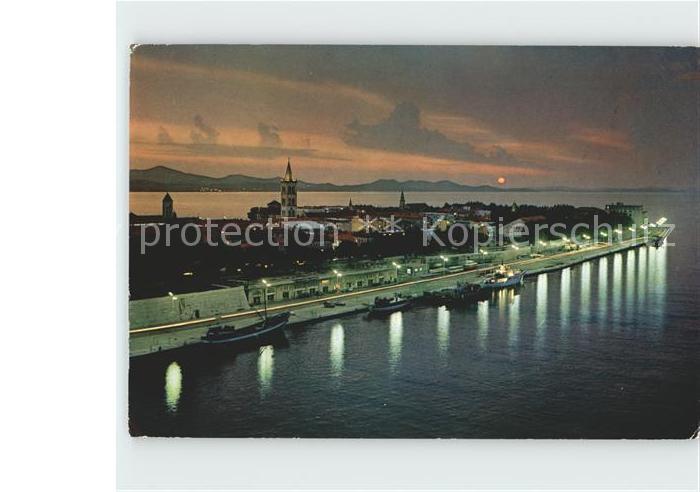 Zadar Zadra Zara bei Sonnenuntergang