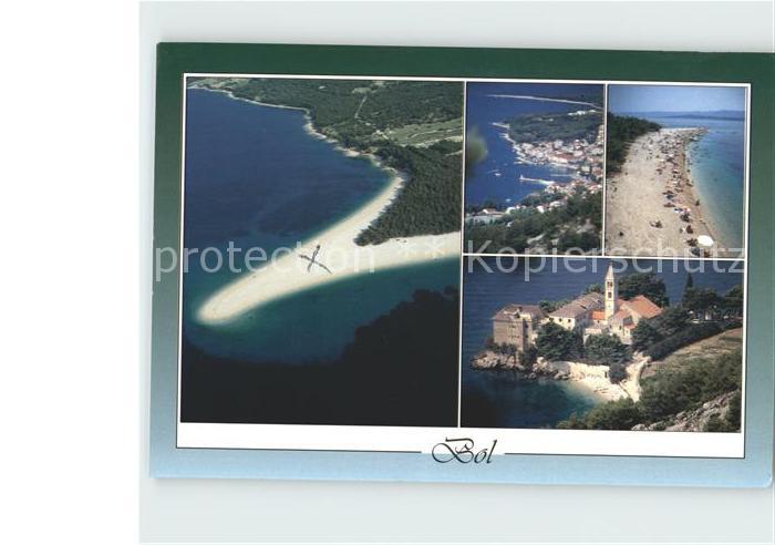 Bol Fliegeraufnahme Strand Kirche