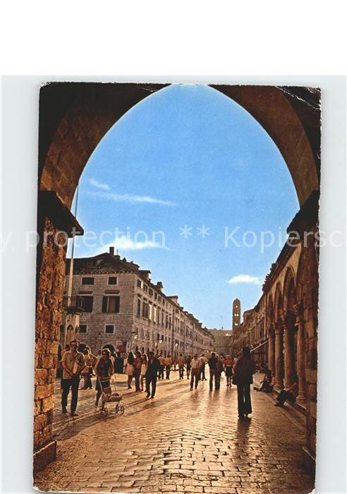 Dubrovnik Ragusa Strassenpartie Torbogen