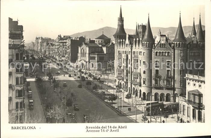 Barcelona Cataluna Avenida del 14 de Abril