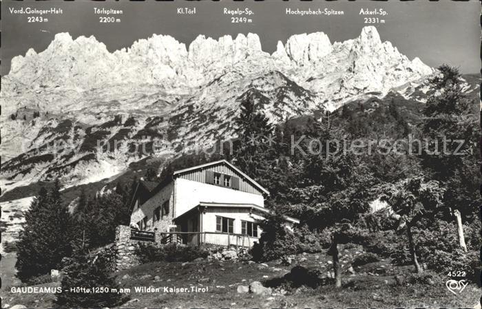 Gaudeamushuette Wilder Kaiser