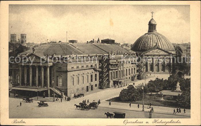 BERLIN  CITY Opernhaus Hedwigskirche