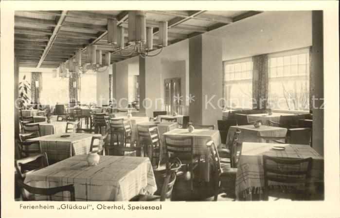 Oberhof Thueringen Ferienheim Glueckauf Speisesaal
