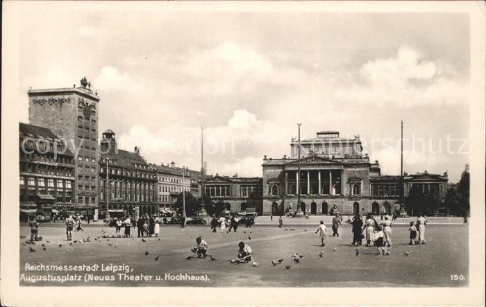 LEIPZIG Sachsen Augustusplatz Neues Theater Hochhaus