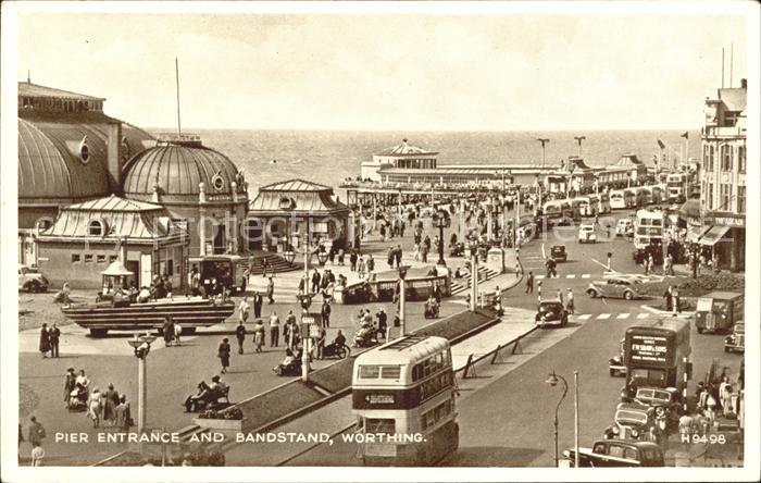 Worthing West Sussex Pier Entrance Bandstand