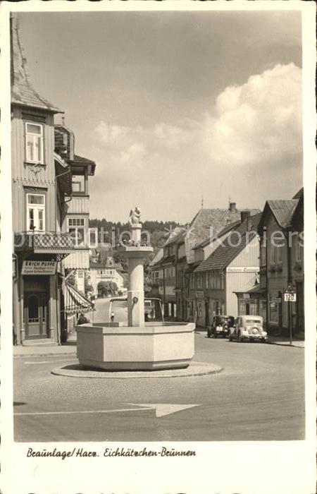 Braunlage Harz Eichkaetzchen-Brunnen