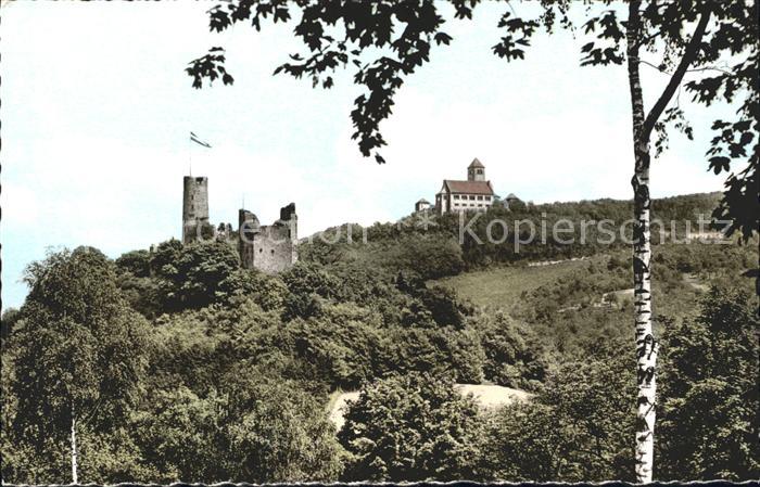 Weinheim Bergstrasse Burgruine Windeck W.S.C. Wachenburg