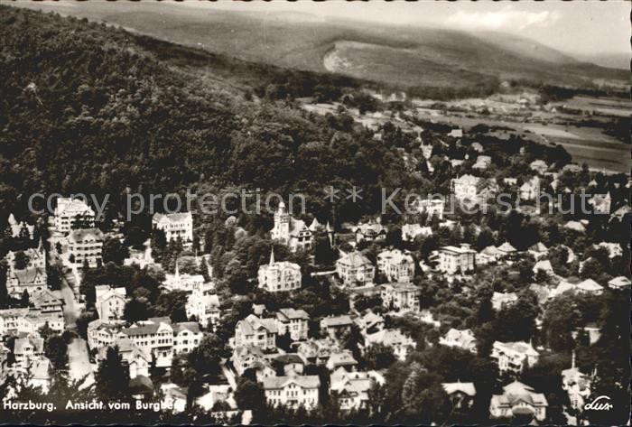 Harzburg Bad Ansicht vom Burgberg