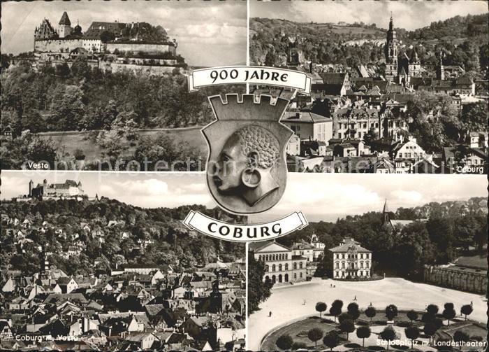 Coburg Bayern Veste Schlossplatz Landestheater