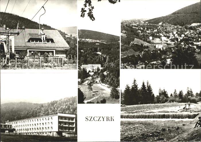 Szczyrk Widok ogolny Rzeka Zylica Dom Wypoczynkowy Pitk Zagron