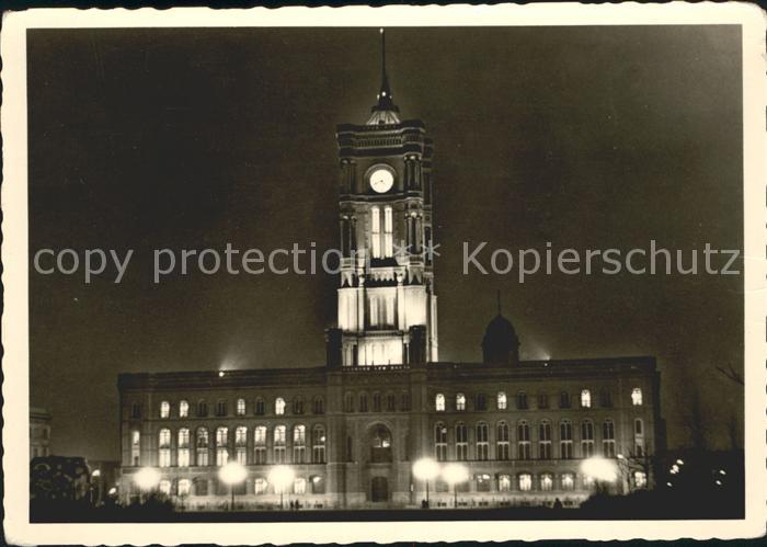 BERLIN  CITY Rathaus am Abend