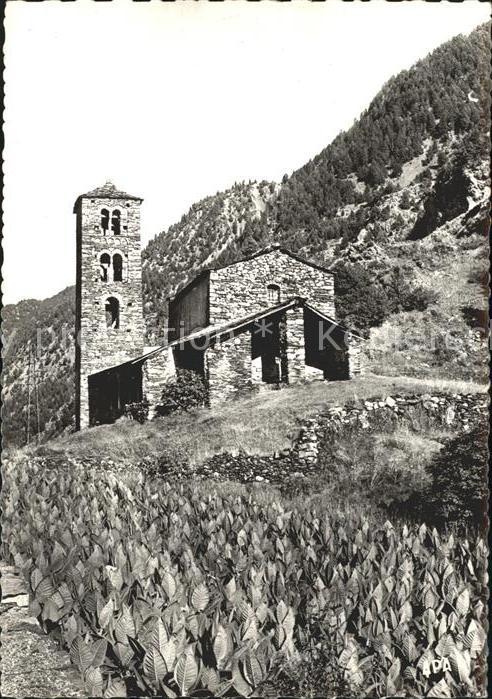 Canillo Valls d Andorra Esglesia romanica St. Joan de Casellas Plantaccio de Tab