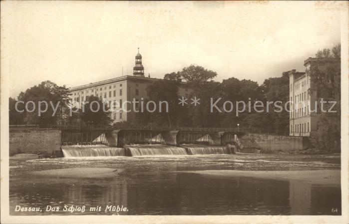Dessau-Rosslau Schloss mit Muehle