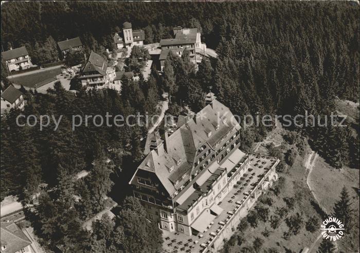 Wildbad Schwarzwald Fliegeraufnahme Sommerberghotel