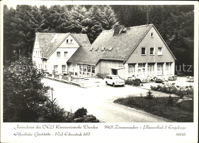 Blauenthal Erzgebirge Ferienheim VEB Karosseriewerke Dresden