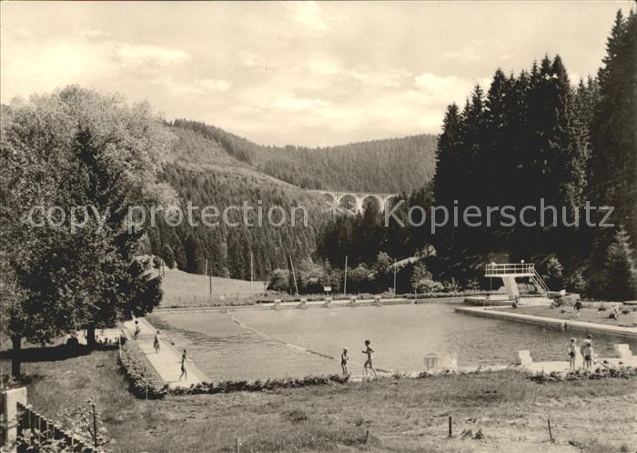 Lauscha Schwimmbad Viadukt