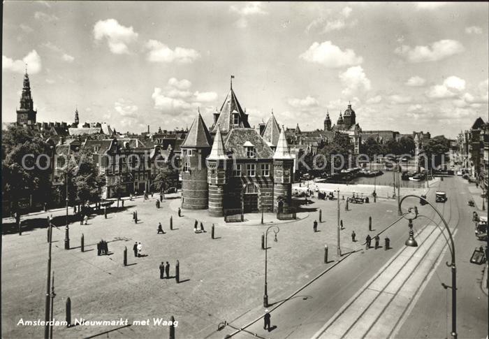 Amsterdam Niederlande Nieuwmarkt met Waag