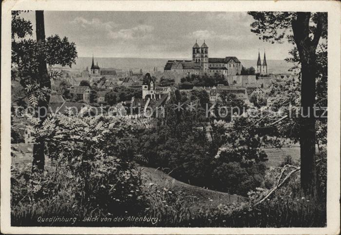 Quedlinburg Harz Blick von Altenburg